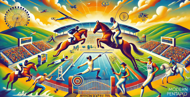 Image sur Disciplines et Épreuves du Pentathlon moderne